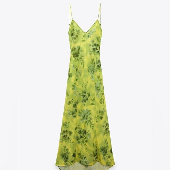 ZARA BLOGGER FAVORITE PRINTED MIDI DRESS - Picture 10 of 12